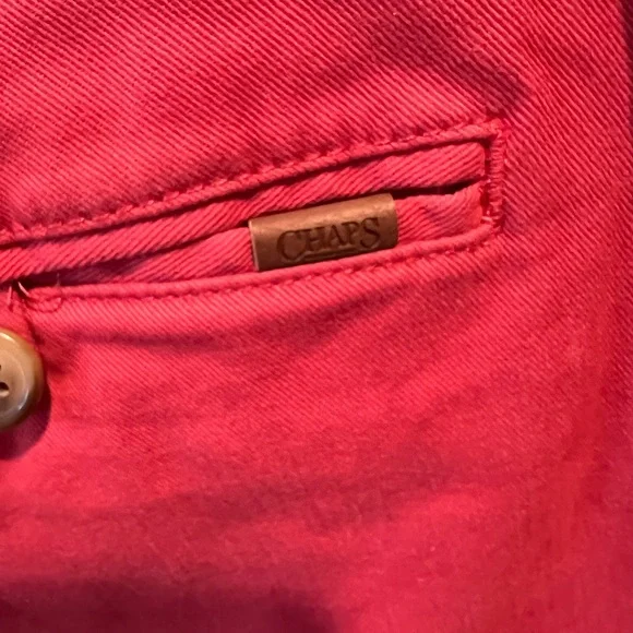 Men's Chaps Red Shorts, size 34, NWOT, preppy, casual, summer, golf - Picture 4 of 9